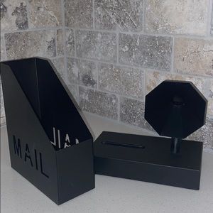 Mail holder and phone sound amplifier
